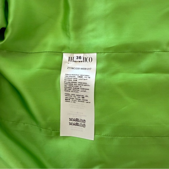 The Attico Neon Green Blazer - Picture 4 of 7